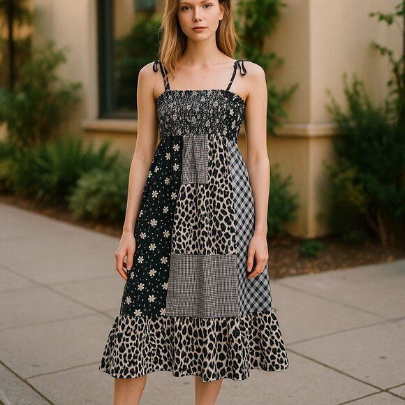 Sandy Liang Dresses & Skirts - Sandy Liang x Target Patchwork Sleeveless Dress Size S